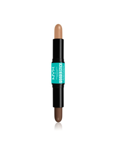 NYX Professional Makeup Wonder Stick Dual Face Lift двустранна контурираща писалка цвят 05 Medium Tan 2x4 гр.