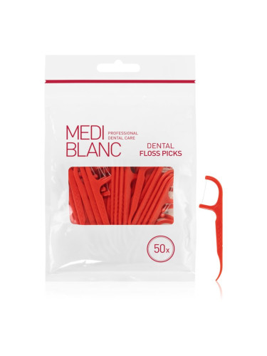 MEDIBLANC Dental Floss Picks дентални клечки с конец 50 бр.