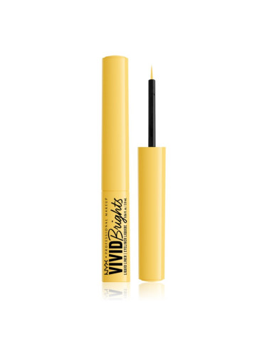 NYX Professional Makeup Vivid Brights течни очни линии цвят 03 Had Me At Yellow 2 мл.