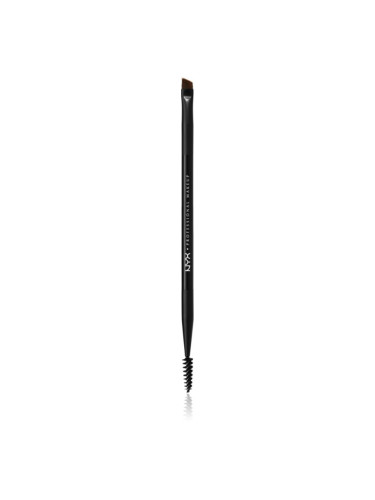 NYX Professional Makeup Pro Dual четка за оформяне на вежди 1 бр.