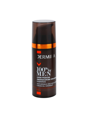 Dermika 100% for Men крем против дълбоки бръчки 50+ 50 мл.