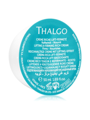 Thalgo Silicium Lifting and Firming Rich Cream богат крем с лифтинг ефект резервен пълнител 50 мл.