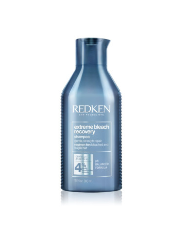 Redken Extreme Bleach Recovery регенериращ шампоан за боядисана коса и коса с кичури 300 мл.