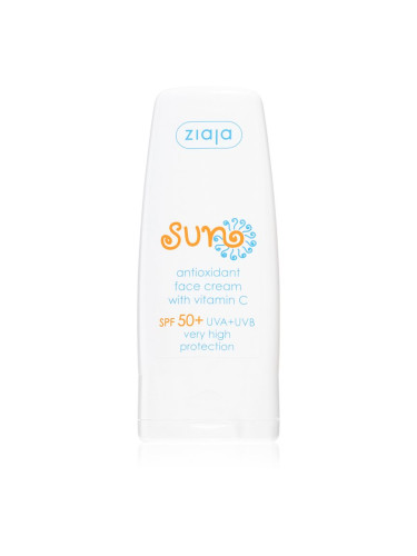Ziaja Sun антиоксидантен крем за лице с витамин С SPF 50+ 50 мл.