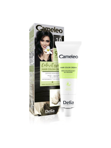 Delia Cosmetics Cameleo Color Essence боя за коса в туба цвят 1.0 Black 75 гр.