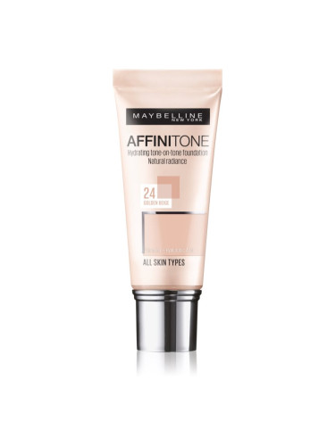 MAYBELLINE NEW YORK Affinitone хидратиращ фон дьо тен цвят 24 Golden Beige 30 мл.