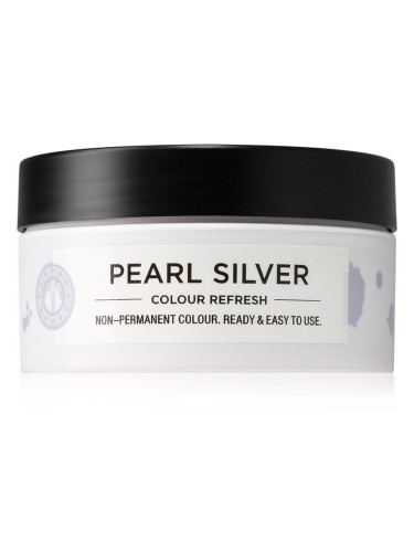 Maria Nila Colour Refresh Pearl Silver нежна подхранваща маска без перманентни цветови пигменти издържа 4 – 10 измивания 0.20 100 мл.