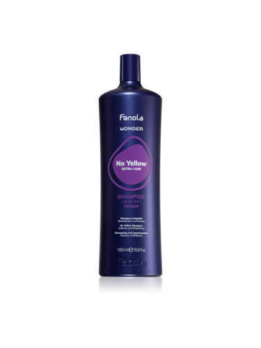 Fanola Wonder No Yellow Extra Care Shampoo шампоан, неутрализиращ жълтите нюанси 1000 мл.