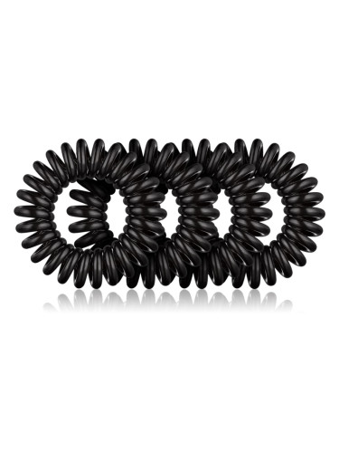 BrushArt Hair Rings ластици за коса Black 4 бр.