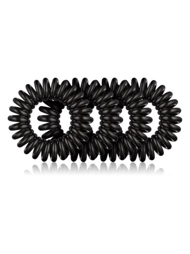 BrushArt Hair Rings ластици за коса Black 4 бр.