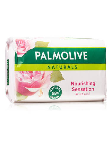 Palmolive Naturals Milk & Rose твърд сапун с аромат на рози 90 гр.