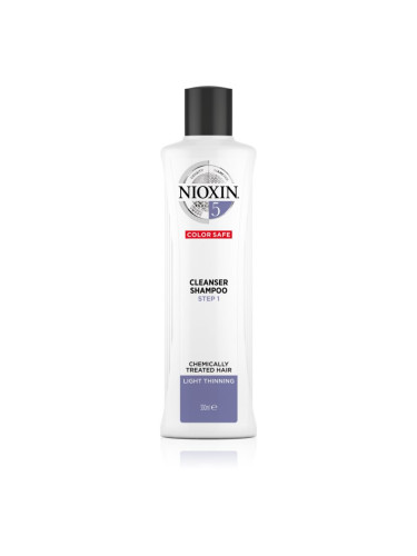 Nioxin System 5 Color Safe Cleanser Shampoo почистващ шампоан за боядисана и оредяваща коса 300 мл.