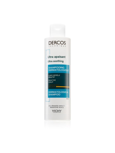 Vichy Dercos Ultra Soothing ултрауспокояващ шампоан за суха коса и чувствителен скалп 200 мл.