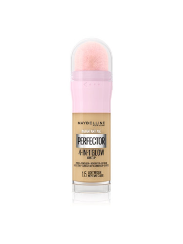 Maybelline Instant Perfector 4-in-1 озаряващ фон дьо тен за естествен вид цвят 1.5 Light Medium 20 мл.