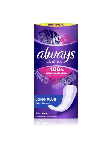 Always Dailies Long Plus Extra дамски превръзки 44 бр.