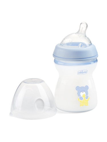 Chicco Natural Feeling Boy бебешко шише 2m+ 250 мл.