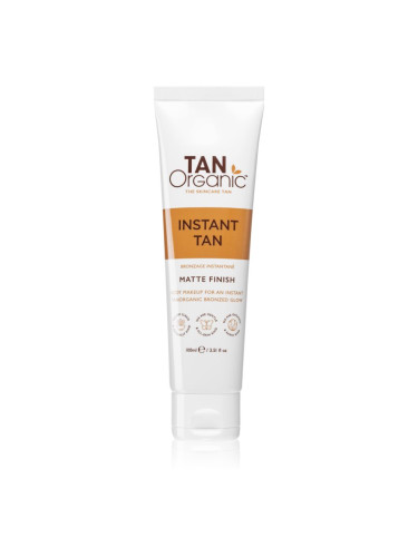 TanOrganic Instant Tan автобронзант крем за тяло с матиращ ефект 100 мл.