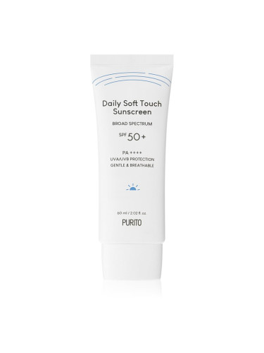Purito Daily Soft Touch Sunscreen лек защитен крем за лице SPF 50+ 60 мл.