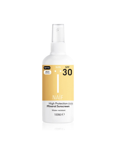 Naif Sun Mineral Sunscreen SPF 30 слънцезащитен спрей SPF 30 100 мл.