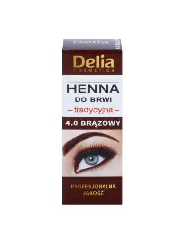 Delia Cosmetics Henna цвят за вежди цвят 4.0 Brown 2 g + 2 мл.