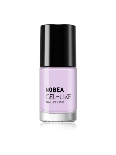 NOBEA Day-to-Day Gel-like Nail Polish лак за нокти с гел ефект цвят Soft lilac #N05 6 мл.