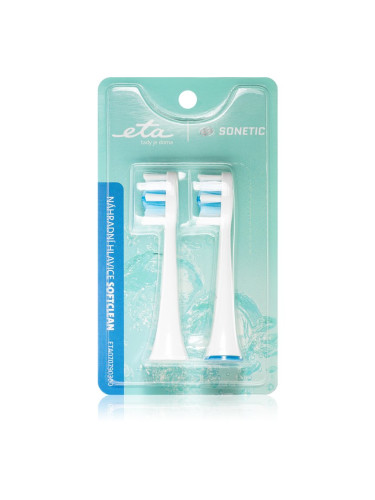 ETA Sonetic SoftClean 0707 90300 резервни глави за четка за зъби For ETAx707 2 бр.