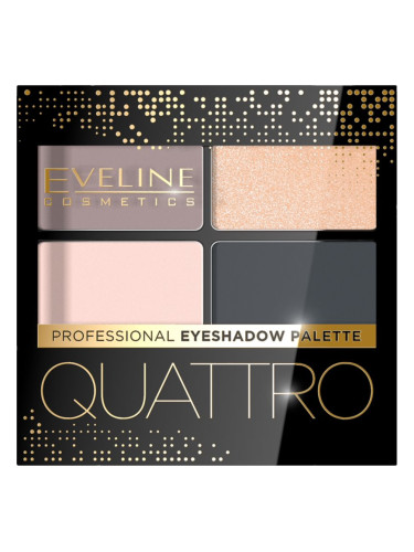 Eveline Cosmetics Quattro палитра сенки за очи цвят 02 3,2 гр.