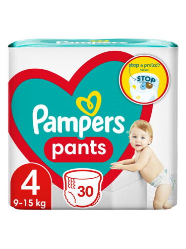 Pampers Pants Size 4 еднократни пелени гащички 9 – 15 kg 30 бр.