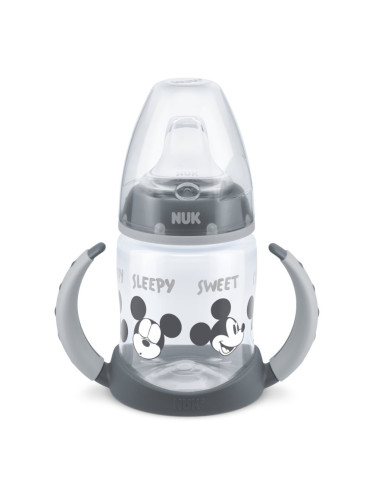 NUK First Choice Mickey Mouse преходна чаша с дръжки 6m+ Grey 150 мл.