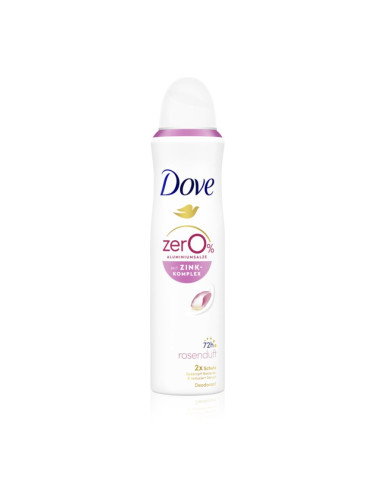 Dove 0% ALU Rose and Jasmine дезодорант в спрей без алуминий Rose 150 мл.