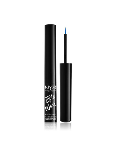 NYX Professional Makeup Epic Wear Liquid Liner течна очна линия с матиращ завършек цвят 05 Sapphire 3.5 мл.