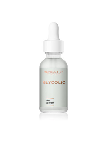 Revolution Skincare Glycolic Acid 10% регенериращ и озаряващ серум 30 мл.