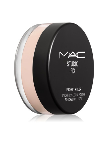 MAC Cosmetics Studio Fix Pro Set + Blur Weightless Loose Powder матираща фиксираща пудра цвят Light 6,5 гр.
