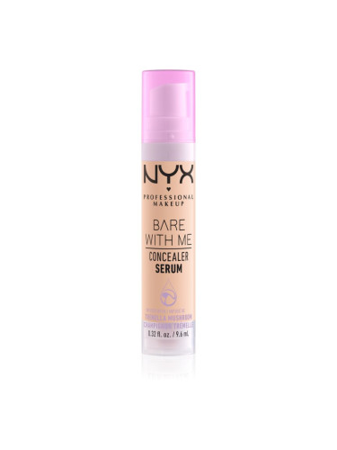 NYX Professional Makeup Bare With Me Concealer Serum овлажняващ коректор 2 в 1 цвят 03 Vanilla 9,6 мл.