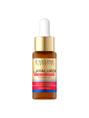 Eveline Cosmetics Bio Hyaluron 3x Retinol System нощен серум против бръчки 18 мл.