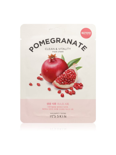 It´s Skin The Fresh Mask Pomegranate платнена маска за озаряване и виталитет на кожата 20 гр.