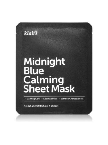 Klairs Midnight Blue Calming Sheet Mask успокояваща платнена маска 25 мл.