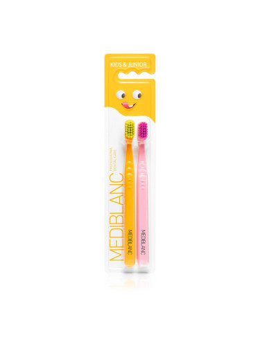 MEDIBLANC KIDS & JUNIOR Ultra Soft четка за зъби за деца ултра софт Orange, Pink 2 бр.