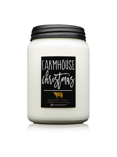 Milkhouse Candle Co. Farmhouse Christmas ароматна свещ Mason Jar 737 гр.