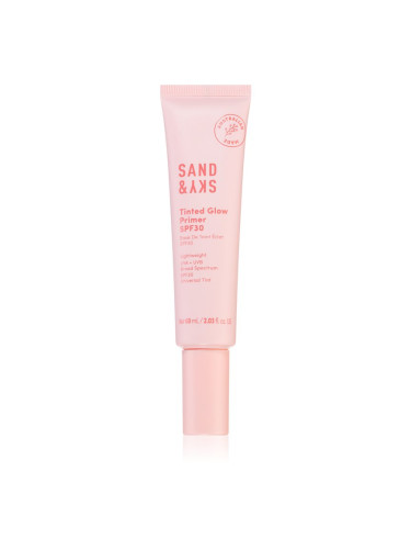 Sand & Sky Tinted Glow Primer SPF 30 защитна тонирана течност за лице SPF 30 60 мл.