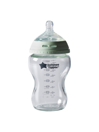 Tommee Tippee Closer To Nature Glass самостерилизиращо се бебешко шише Glass 0m+ 250 мл.