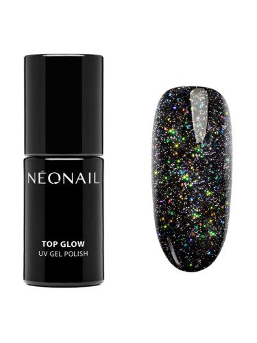 NEONAIL Top Glow гел топ лак за нокти цвят Multicolor Holo 7,2 мл.