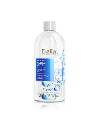 Delia Cosmetics Micellar Water Hyaluronic Acid хидратираща мицеларна вода 500 мл.