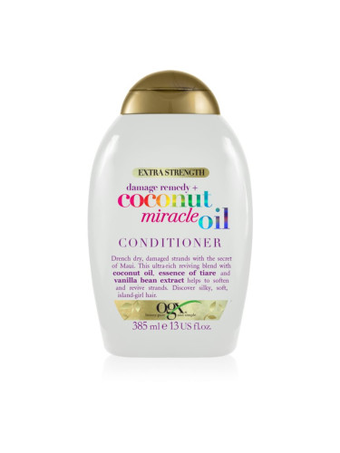 OGX Coconut Miracle Oil балсам за укрепване на косата с кокосово масло 385 мл.