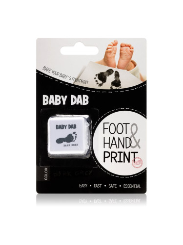 Baby Dab Foot & Hand Print Grey боя за детски печати 1 бр.