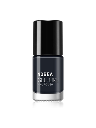 NOBEA Day-to-Day Gel-like Nail Polish лак за нокти с гел ефект цвят Blue depths #N19 6 мл.