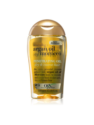 OGX Argan Oil Of Morocco подхранващо масло за суха и непокорна коса 100 мл.