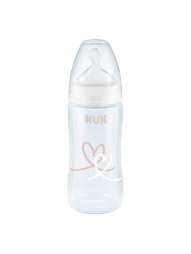 NUK First Choice + 300 ml бебешко шише с контрол на температурата 300 мл.