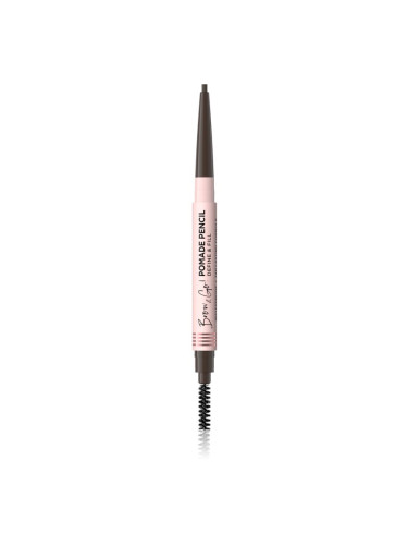 Eveline Cosmetics Brow & Go! водоустойчив молив за вежди с четка 2 в 1 цвят Dark Brown 4 гр.