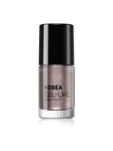 NOBEA Metal Gel-like Nail Polish лак за нокти с гел ефект цвят chrome #N43 6 мл.